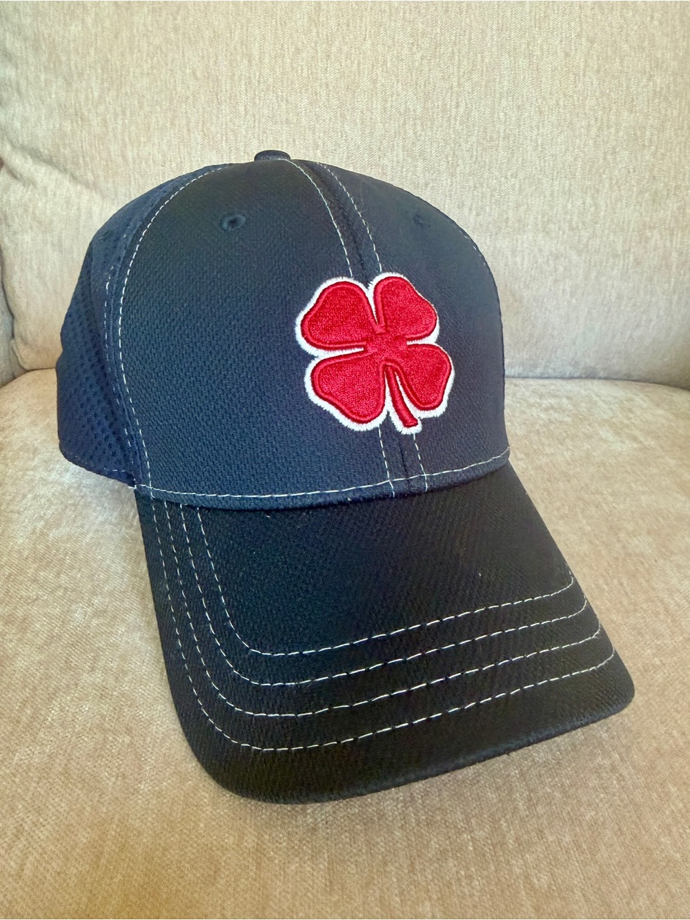 Black Clover Live Lucky Cap with Red Four-Leaf Clover